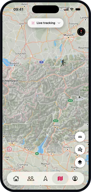 On Air: Live-Karte mit Piloten
