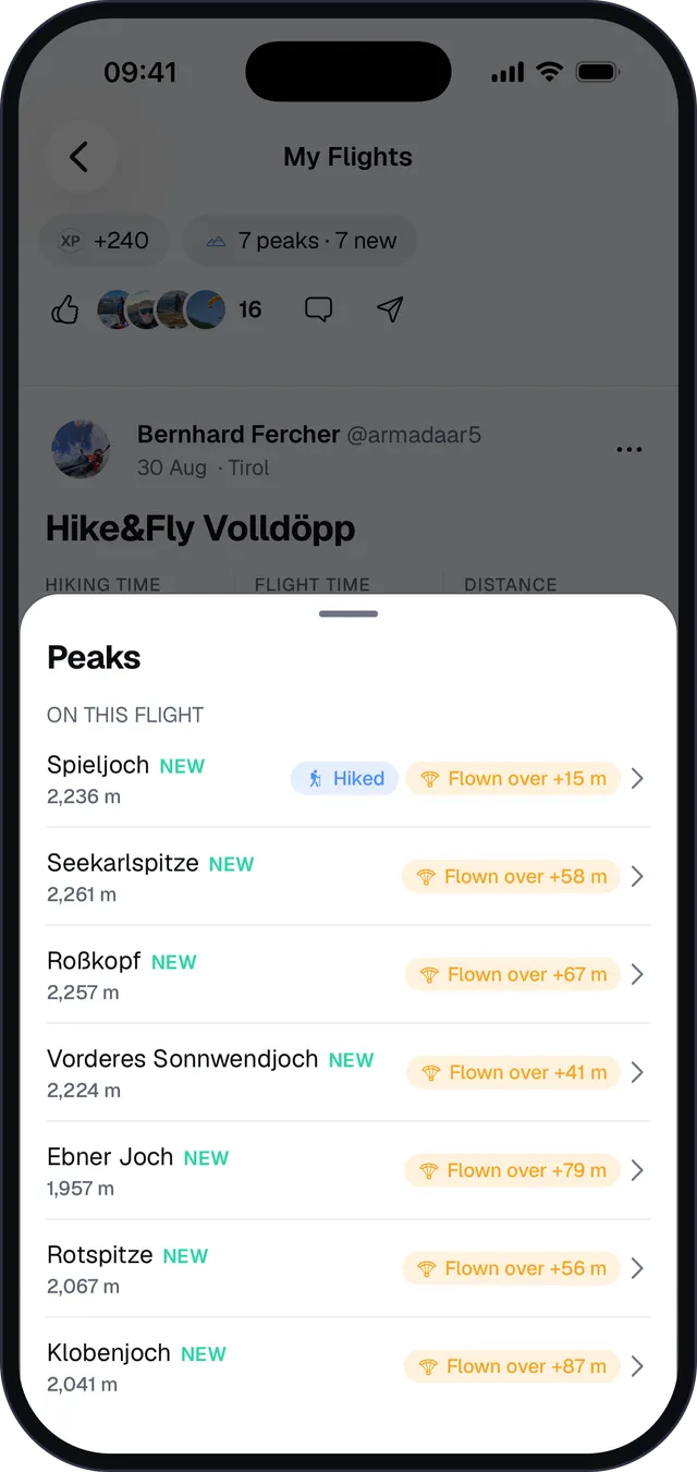 Die Gipfel eines Flugs: neu gesammelt, erwandert und überflogen