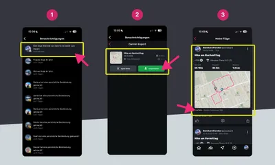 Garmin Connect import in Sidekik