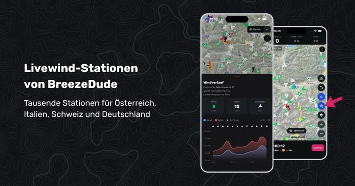 Livewind by BreezeDude.de: thousands of new wind stations in Sidekik