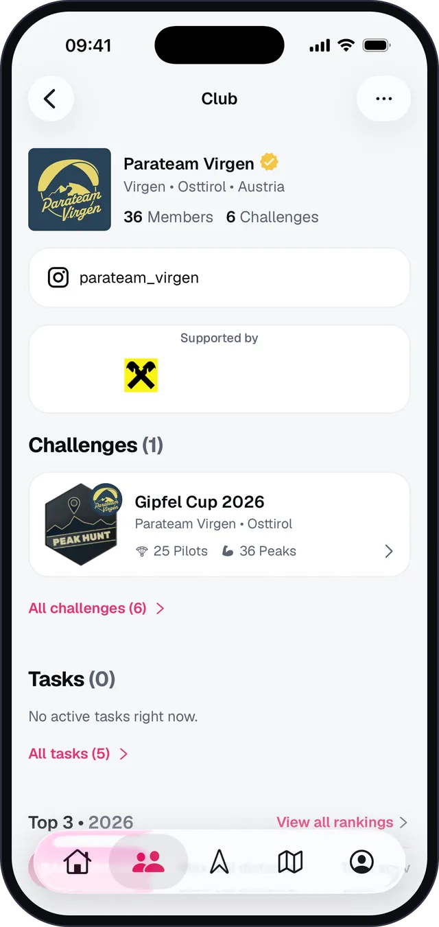 Club-Profil von Parateam Virgen