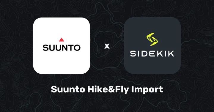 Hike&Fly import from a Suunto watch